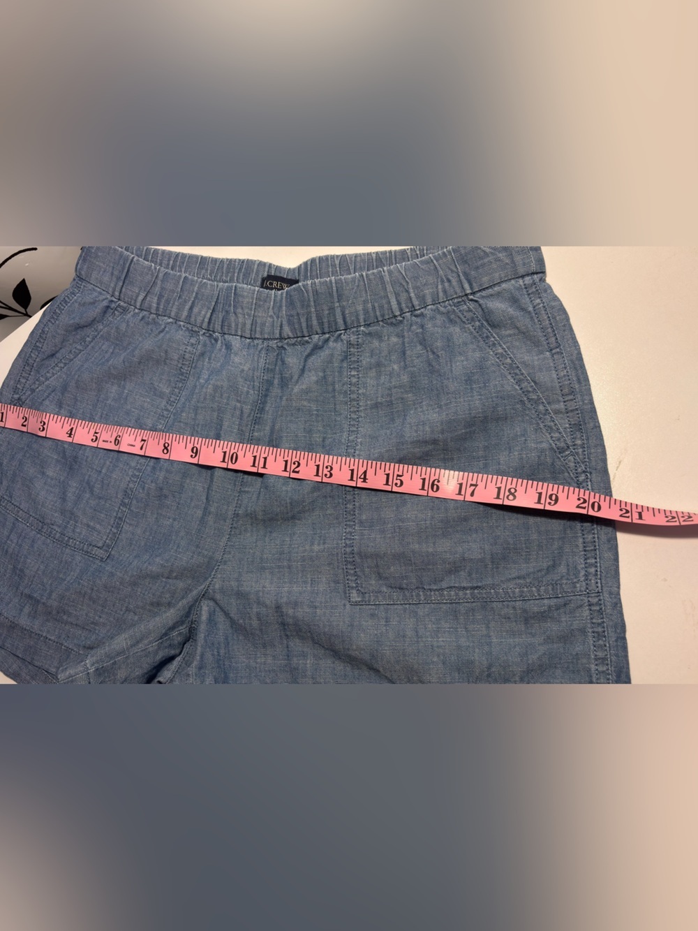 J. Crew 100% Cotton Elastic-Waist Patch Pocket Shorts - Picture 7 of 8